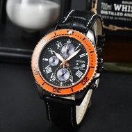 Top Brand High Quality Men's Watch Citizen Full Function Leather Quartz Men Business Watch