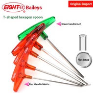 Japan Japan EIGHT EIGHT Baili T-Type Metric-Inch Allen Wrench 018L-2 2.5 3 Imported Inner Hexagonal 
