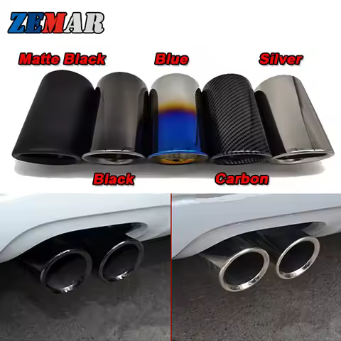 Car Exhaust Tip Muffler Pipe Cover For VW Volkswagen Golf 6 7 Mk7 Polo 6r Bora Jetta Mk6 Scirocco BM