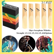 YOHII Clarinet Reed, 10Pcs Bb Saxophone Whistle,  Reed Strength Alto Wind Instrument Accessories Cla