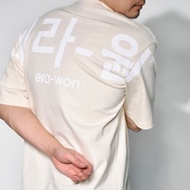 era-won เสื้อ T-Shirt Oversize Screen สี สกรีนขาว