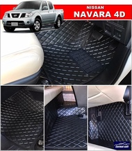 ยางปูพื้นรถยนต์NISSAN NAVARA 4ประตู (ปี2007-15) พรมลายDIAMOND 8ชิ้น เต็มคัน