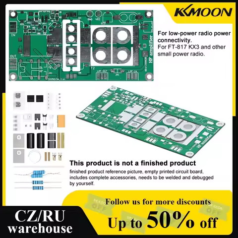 DIY Kits 70W SSB Linear HF Power Amplifier For YAESU FT-817 KX3 FT-818 Radio Transceiver Sound Speak