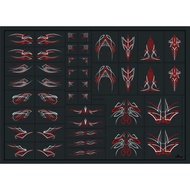 Scale Decal Waterslide White Toner Pinstripe64 for Diecast Cars