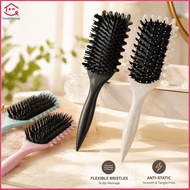 Hair Styling Brush Massage Comb For Curly Hair Detangle Define Curls Wheat Straw Sikat Rambut