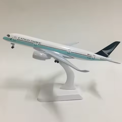 JASON TUTU 20CM Cathay Pacific Airways Airbus A350 Aircraft Model Planel Airplane Diecast Metal 1/30