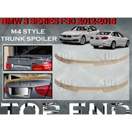 BMW 3 SERIES F30 2012-2018 M4 STYLE CAR LOOK SPOILER REAR TRUNK SPOILER ABS SKIRT LIP BODYKIT