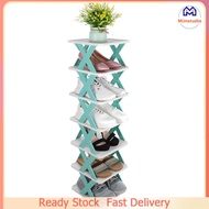 Mlinstudio Simple Shoe Rack Tall Stackable Pp Holders Organizer Narrow Folding Cabinet Racks