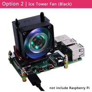 52Pi Original Ice Cooling Tower พัดลมสำหรับ Raspberry Pi 4รุ่น B ทองแดงหลอด Cooler พร้อมอะคริลิคสำหร