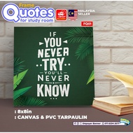 Motivational Quotes Frame MINIMALIST | Home Decor Inspiration Wall Art Canvas Frame