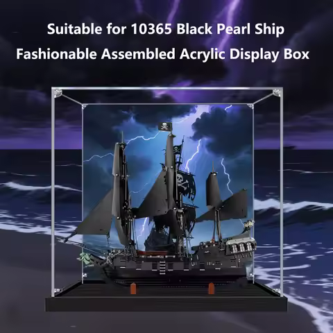 Acrylic Display Box for Lego 10365 Black Pearl Ship , 10365 display Transparent Dustproof (model Not
