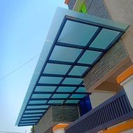 Kaca atap kanopi skylight kaca 10mm tempered