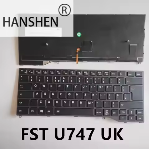 HANSHEN backlit and No backlit keyboard for Fujitsu Lifebook U747 U748 U749 E449 E548 computers keyb