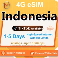 eSIM Indonesia Unlimited Data | No Limited | Turbo Data Speed Indonesia SIM Instant 24h Delivery