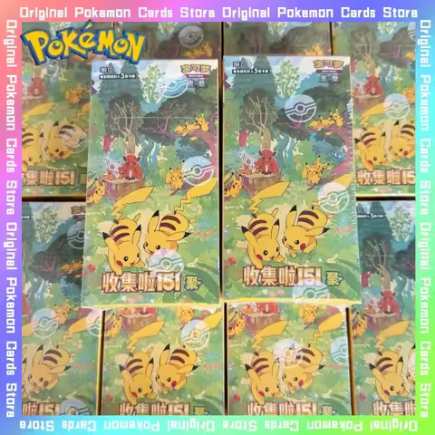 New Pokemon PTCG Pokemon 151 Gather Cards Trading Simplified Chinese Booster Pack Collectible 151 JU