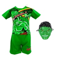 Boys Costume Suit Short Hulk Model Get Mask