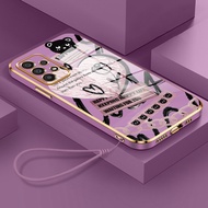 Casing HP For Samsung Galaxy A33 5G A34 5G A35 5G M33 5G M34 5G Case Casing Couple Style Love Flower