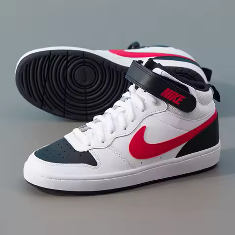 Nike Women's Shoes Court Borough (Gs) Fashionable Trendy Sneakers Low-Top Versatile Casual Shoes Cd7