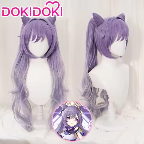 IN STOCK Keqing Wig Game Genshin Impact Cosplay Gradient Cosplay Wig DokiDoki Genshin Impact Keqing