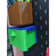 ikea skadis pegboard drawer holder