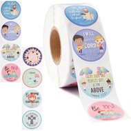 Bible Verse Label Sticker d=2.5cm
