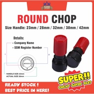 Rubber Stamp Chop self ink stamp stamps colop Flash Stamp Round Chop Preink  bulat cop Pre ink Rubbe