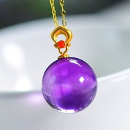 巴西天然紫水晶平安扣面包圈吊墜晶體通透天然原色佩帶順順利利