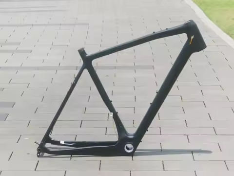 Gravel Frame Full Carbon UD Black Matt Gravel Bike Bicyce Thru Axle Flat Mount Gravel Frame