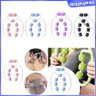 [lzdjhyke2] 9 Wheels Muscle Rolling Arm Leg Massage Area Foam Roller Massage Scooter for Hand Arm