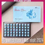 [Hộp 45sw] Akko Cream Yellow Blue V3 Pro Linear switch Akko Piano Pro Akko Silver lavender Purple Fa