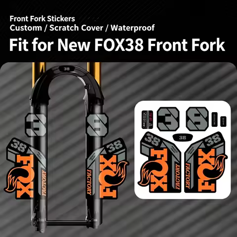 2021 FOX38 ENDURO Front Fork Decals MTB Mountain Bike FOX 38 Stickers Waterproof Bike Fork Wrap Colo