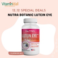 [12.12 LIVESTREAM DEAL! ] Nutra Botanics Lutein Eye Supplement + Bilberry - 5 Eye Vitamin