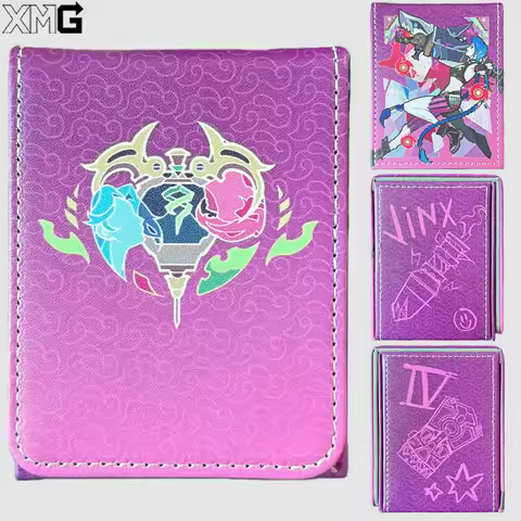 DIY Runes Battlefields Deck Box Self-Made Jinx Anime Gift Flip Deck Case Card Organizer Suitable for