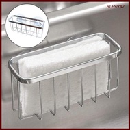 [Blesiya2] Kitchen Sponges Holder Save Space Dish Cloth Hanger Drainer Rack Storage Basket Faucet