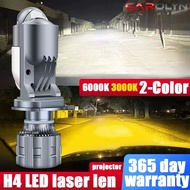 Carolyn H4 2pcs Dual Color LED Mini Lens Auto Lamp  3000k 6000K  Headlight Car Motorcycle Dual Proje