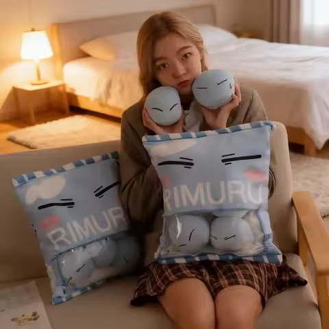 Anime Cosplay Prop Pillow That Time I Got Reincarnated As A Slime Rimuru Tempest 2D Q Version Sofa C