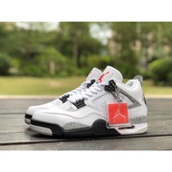 2023Jualan Panas Baru Air Jordan 4 Retro White Cement AJ4 Kasut Bola Keranjang 840606-192