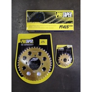 (COMBO SET) RXZ / LC135 PROTAPER 415 SPROCKET SET - ORING / NON ORING