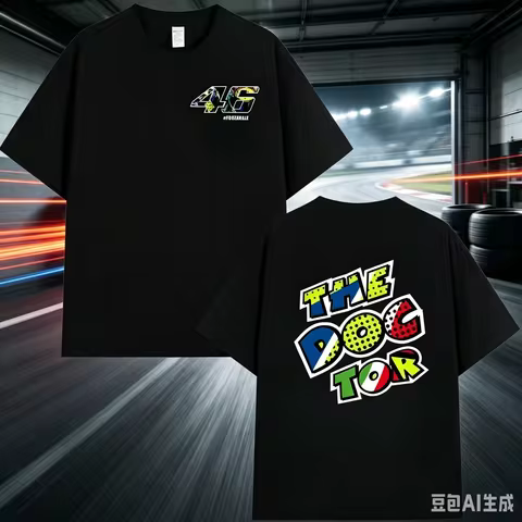 2026 Summer Men T Shirt Casual Moto GP The Doctor Motorcycle Race Sportor Rossi T-shirt Short Sleeve