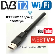 shop MTK 7601 RTL8188EU WIFI Dongle Wireless Network Adapter For Pc And Dvb T2 Tv Box