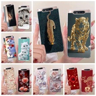 For Samsung Galaxy A80 Case SM-A805F Cool Leopard Tiger Painted Cover Soft Slim Phone Case For Samsu