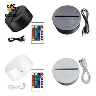KOZEEY LED Acrylic Light Base Includes Remote Control Light Show Stand for Restaurant Bedroom Acryli