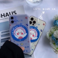 CASE.SPACE [ CUTE BEAR CD ] IPhone Case/Iphone Cover for IPhone7/8/7p/8p/SE/XS/XSMAX/XR/11PRO/11PROM