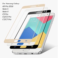 Full Coverage Tempered Glass For Samsung C9 A9 Pro 2016 C7 C5 Screen Protector for Galaxy Note5 Clear Protective Flim