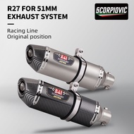 Motorcycle Yoshimura Upgraded R77 Modified Exhaust Pipe Db Killer Mufflfor zx6r zx4r pcx125 tmax530 