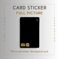 💥LIMITED💥 LUXE Green Gold / Titan Edition Card Sticker - Touch n Go Card Sticker Cover (Waterproof H