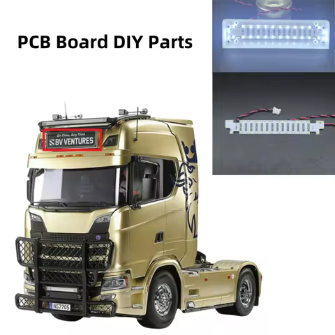 LED Front Dome Light PCB Board for Tamiya 1/14 RC Truck Sca 770s 56379 1/14 RC Tractor Roof Lamp Cir