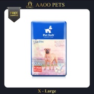 [AAOO Pets] Pet Soft Disposable Female Wraps Dog Diapers - Female 12PCS ( X-Large )