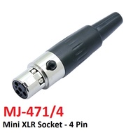 4 Pin Mini XLR Socket - MJ-471/4