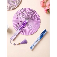 Chinese Style Folding Magnetic Fan Group Fan Chinese Ancient Fan Female Dance Hanfu Fan Student Fold